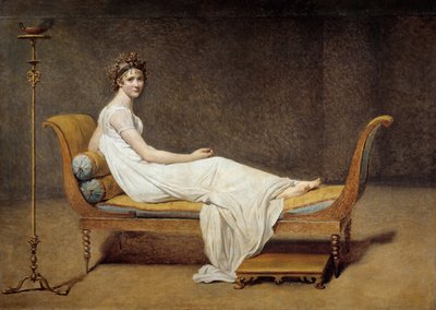 Porträt von Madame Récamier, Jeanne Françoise genannt Juliette von Jacques Louis David
