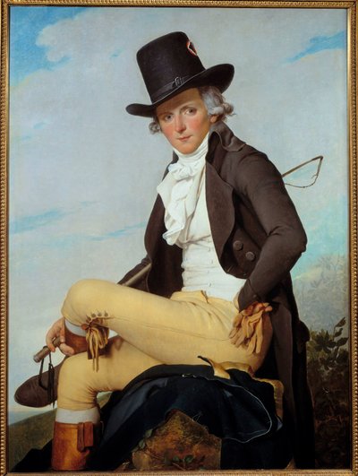 Porträt von Pierre Seriziat (1757-1847), Schwager des Künstlers von Jacques Louis David