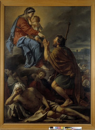 Der heilige Rochus betet zur Jungfrau für das Ende der Pest von Jacques Louis David