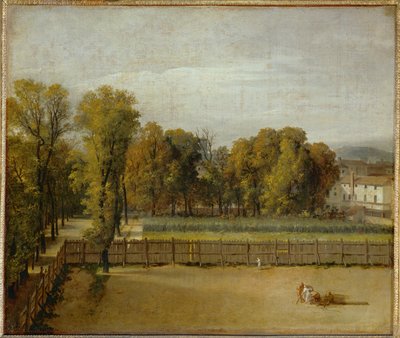 Blick auf den Jardin du Luxembourg in Paris von Jacques Louis David