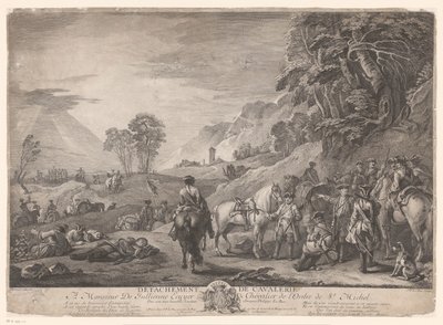 Kavallerie in Ruhe von Jacques Philippe Le Bas