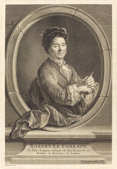 Robert le Lorrain von Jacques Philippe Le Bas after Hubert Drouais