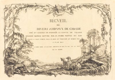Titelseite von Jacques Philippe Le Bas and Jean Eric Rehn after Jean Baptiste Oudry