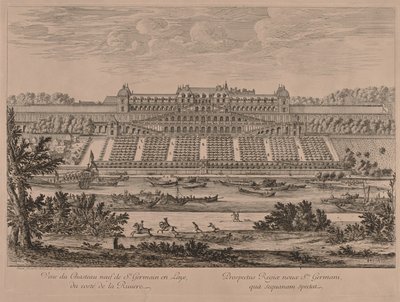 Schloss von St. Germain en Laye vom Fluss aus von Jacques Rigaud