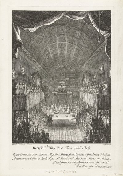 Hochzeit von Wilhelm IV. mit Prinzessin Anna, 1734 von Jacques Rigaud
