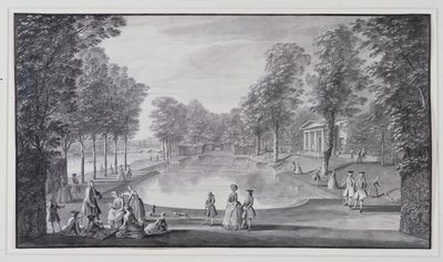 Riverside Basin, Lord Burlingtons Chiswick Villa von Jacques Rigaud
