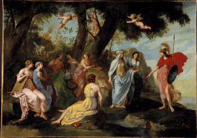 Minerva bei den Musen von Jacques Stella