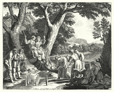 Bauern beim Entspannen von Jacques Stella