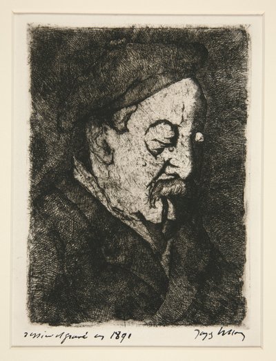 Porträt des Maler-Radierers Emile Nicolle von Jacques Villon