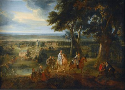 Rudolf von Habsburg übergibt sein Pferd einem Priester, der das Viaticum bringt, ca. 1613-86 von Jacques d