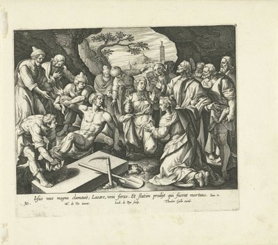 Auferweckung des Lazarus von Jacques de Bie