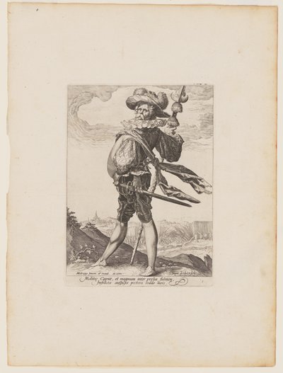 Oberst, aus Offiziere und Soldaten der Leibgarde von Kaiser Rudolf II von Jacques de Gheyn II