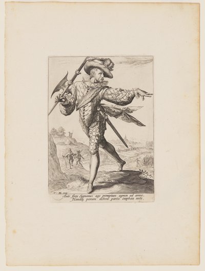 Sergeant, aus Offiziere und Soldaten der Leibgarde von Kaiser Rudolf II. von Jacques de Gheyn II