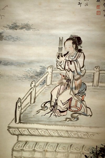 Gemalte Figur, Musiker von Jaegwan Yi