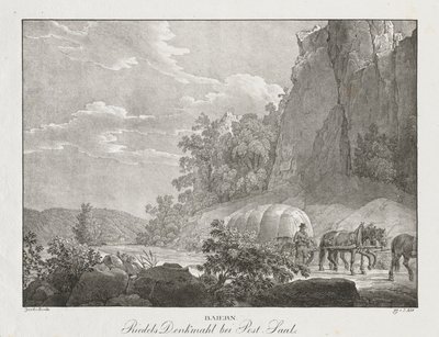 Riedels Denkmal bei Post-Saal, Baiern von Jakob Alt
