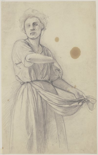 Säendes Mädchen von Jakob Becker
