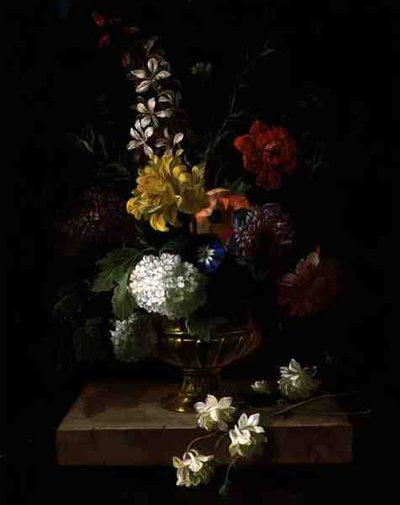 Stillleben von Blumen in einer Urne von Jakob Bogdani or Bogdany