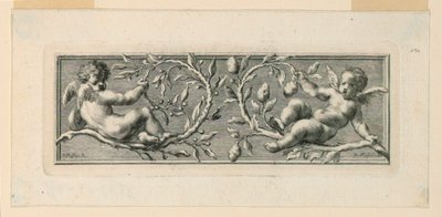 Vignette mit Engeln und Leidenswerkzeugen von Jakob Frey