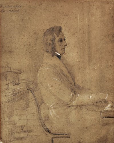 Fryderyk Chopin am Klavier von Jakob Götzenberger
