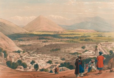 Die Balla Hissar und Stadt Kabul von der Oberen Zitadelle von James (after) Atkinson