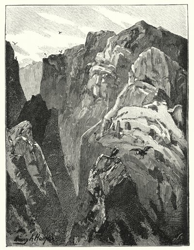 Die Berge bei Jericho (Lithografie) von James (after) Clark