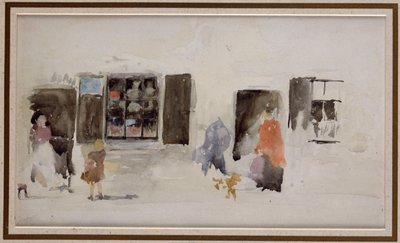 Ein Laden in der Bretagne mit verschlossenen Fenstern von James Abbott McNeill Whistler