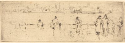 Eine Skizze am Ufer, ca. 1884-1886 von James Abbott McNeill Whistler