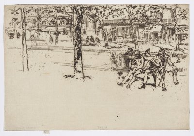 Boulevard Poissonnière, Paris, ca. 1892-93 von James Abbott McNeill Whistler