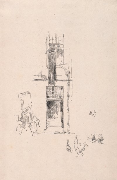 Hähne und Hennen, Hotel Colbert, 1891 von James Abbott McNeill Whistler
