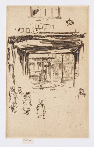 Drury Lane, um 1880-81 von James Abbott McNeill Whistler