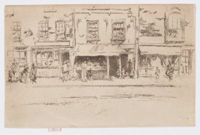 Fischladen, Chelsea, ca. 1884-86 von James Abbott McNeill Whistler