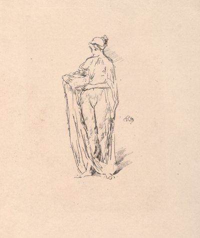 Mädchen mit Schüssel, 1895 von James Abbott McNeill Whistler