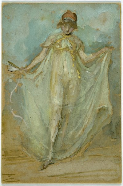 Grün und Blau: Die Tänzerin von James Abbott McNeill Whistler