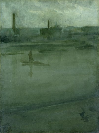 Grau und Silber: Die Themse von James Abbott McNeill Whistler