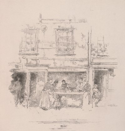 Maunders Fischladen, Chelsea, 1890 von James Abbott McNeill Whistler