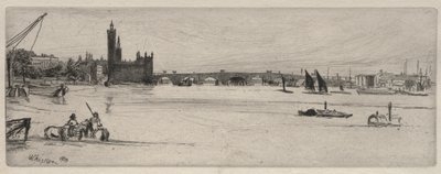 Alte Westminster-Brücke, 1859 von James Abbott McNeill Whistler
