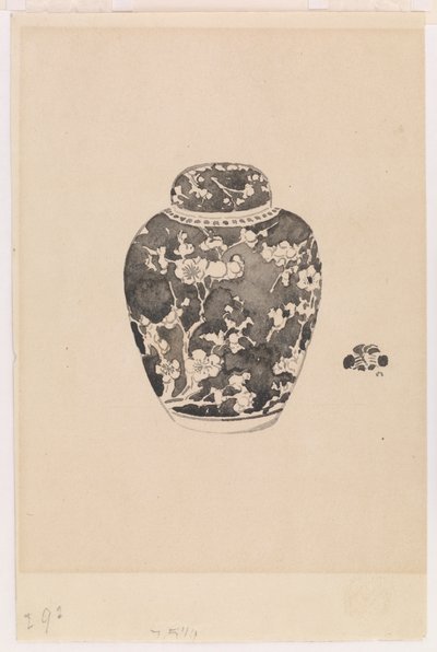 Oviforme Ingwerkrug mit glockenförmigem Deckel von James Abbott McNeill Whistler