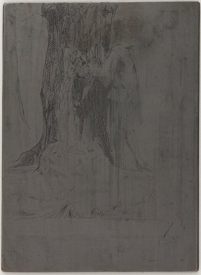Seymour steht unter einem Baum, 1859 von James Abbott McNeill Whistler
