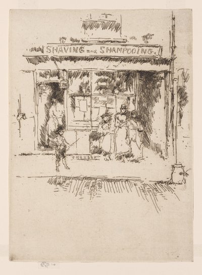 Rasieren und Shampoonieren, ca. 1886-88 von James Abbott McNeill Whistler