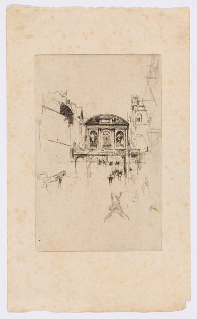 Temple Bar, ca. 1877 von James Abbott McNeill Whistler