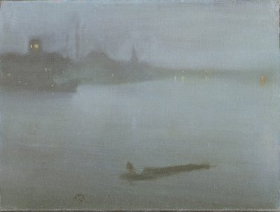 Thames - Nocturne in Blau und Silber, ca. 1872/8 von James Abbott McNeill Whistler