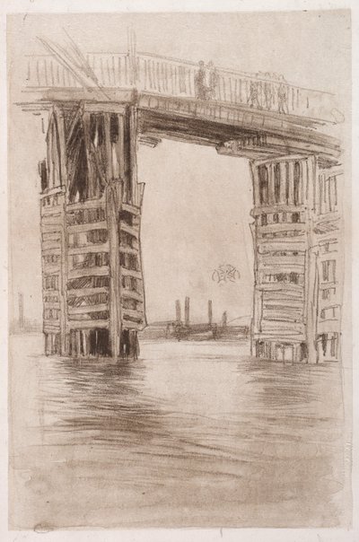 Die hohe Brücke von James Abbott McNeill Whistler