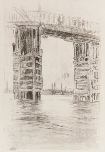 Die hohe Brücke von James Abbott McNeill Whistler