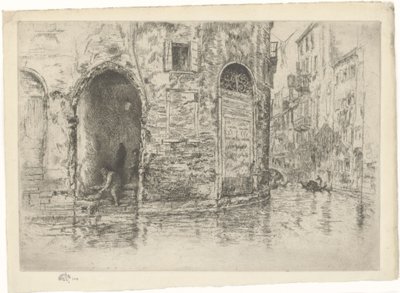 Die zwei Türöffnungen. Erste Venedig-Folge Blatt 2 (von 12) von James Abbott McNeill Whistler