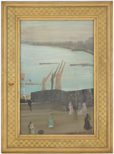 Variationen in Rosa und Grau: Chelsea von James Abbott McNeill Whistler
