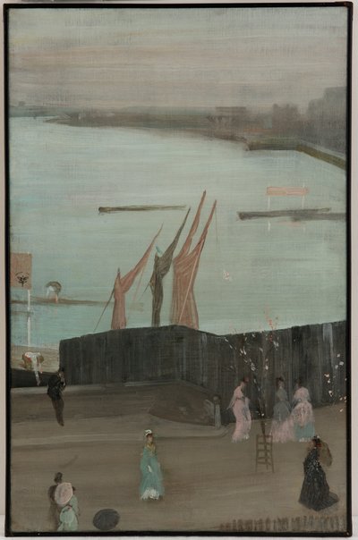 Variationen in Rosa und Grau: Chelsea von James Abbott McNeill Whistler