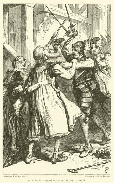 Tod des Admirals Prinz von Navarra und Condé von James Abbott Pasquier