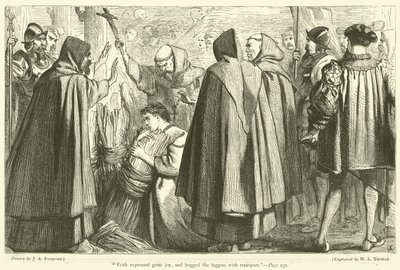 Frith drückte große Freude aus und umarmte die Zweige mit Begeisterung von James Abbott Pasquier