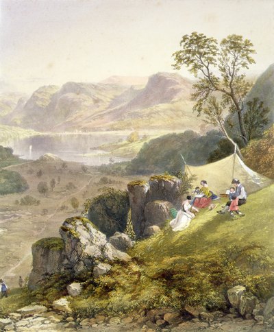 Thirlmere und Wythburn, Detail einer Skizziergruppe, aus 