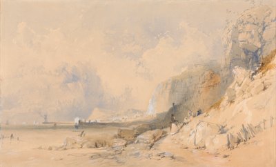 Figuren auf einem Klippenpfad in der Nähe von Dover von James Baker Pyne